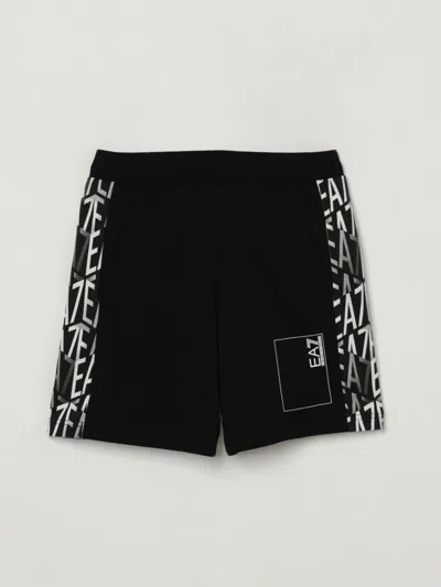 Ea7 Kids' Trousers In Black