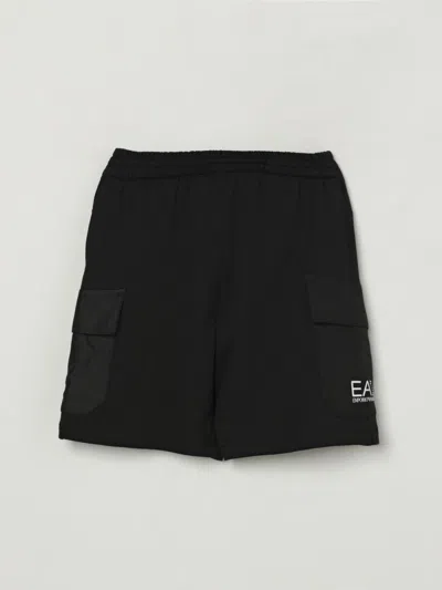Ea7 Kids' Pantaloncino  Bambino Colore Nero