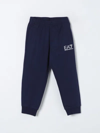 Ea7 Trousers  Kids Colour Blue