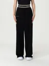 Ea7 Logo-waistband Track Pants In Black