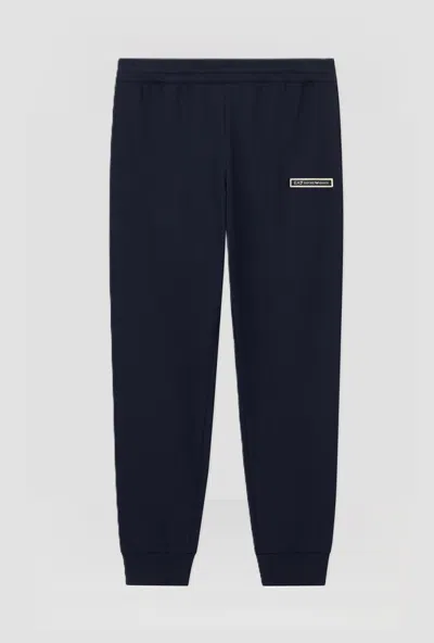 Ea7 Pants Jogger Logo Series For Men Blue