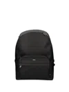 Ea7 Patterned-panel Backpack In Black