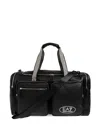 Ea7 Pebbled-texture Holdall In Black
