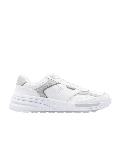 Ea7 Perforated Sneakers In White 1