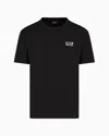 Ea7 Official Store Pima Cotton Core Identity T-shirt In Black