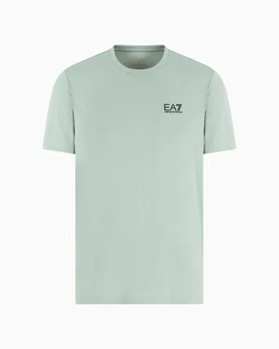 Ea7 Pima Cotton Core Identity T-shirt In Green