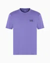 Ea7 Pima Cotton Core Identity T-shirt In Purple