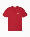Ea7 Pima Cotton Core Identity T-shirt In Red