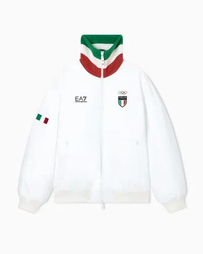 Ea7 Podium Jacket With Ardor7 Padding In White