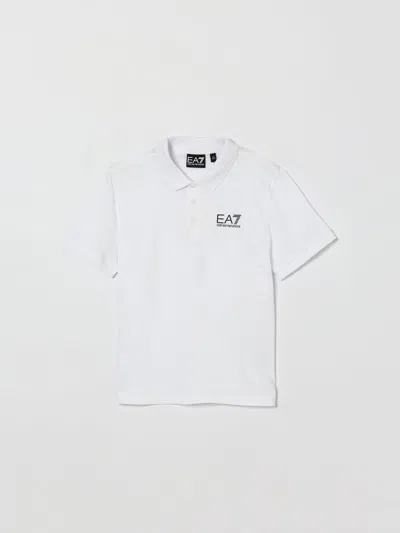 Ea7 Polo Shirt Kids  In White