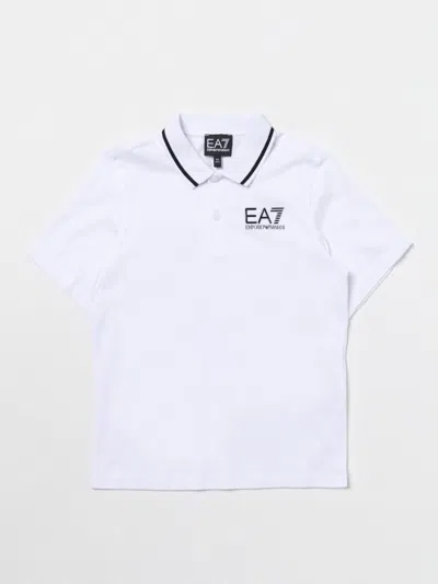 Ea7 Polo Shirt  Kids In White
