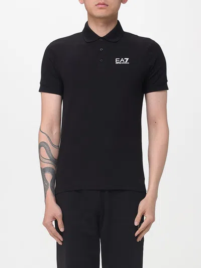 Ea7 Polo Shirt Men  In Black