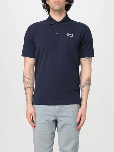 Ea7 Polo Shirt  Men Color Blue