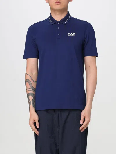 Ea7 Polo Shirt  Men Color Blue