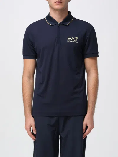Ea7 Polo Shirt  Men Color Blue