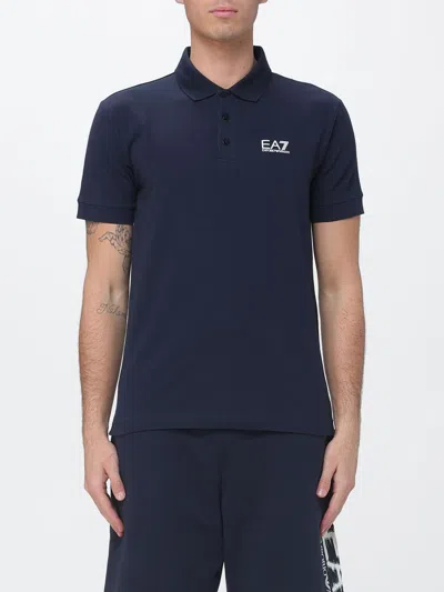 Ea7 Polo Shirt  Men Color Blue