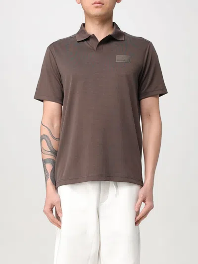 Ea7 Polo Shirt  Men Color Brown