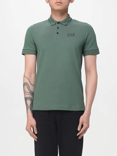 Ea7 Polo Shirt  Men Color Military In Green