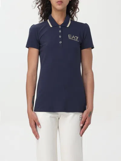Ea7 Polo Shirt  Woman Color Blue In 蓝色