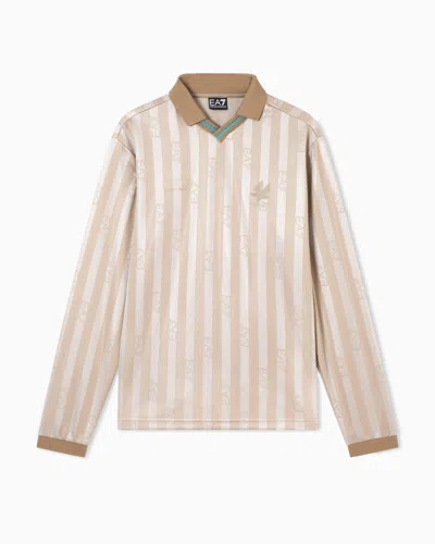 Ea7 Polo Shirts In Brown