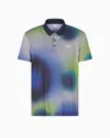 Ea7 Polo Tennis Pro En Tissu Technique Ventus7 Avec Imprimé