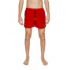 Ea7 Polyester Men's Swimwear In Red