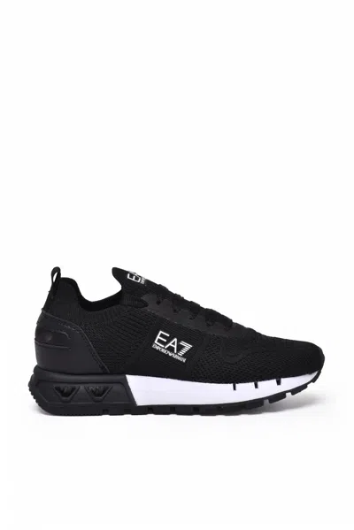 Ea7 Polyester Sneakers - Black/white