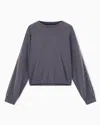 Ea7 Precious Crew-neck Sweatshirt In Stretch Modal Interlock