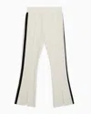 Ea7 Precious Girl Modal-blend Trousers In White