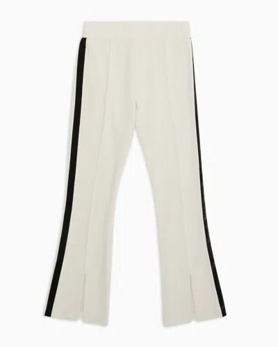 Ea7 Kids' Precious Girl Modal-blend Trousers In White
