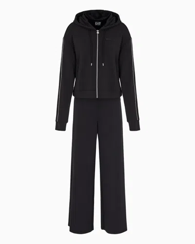 Ea7 Precious Stretch Modal-blend Tracksuit In Black
