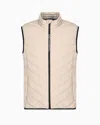 Ea7 Premium Shield Packable Gilet In Neutral
