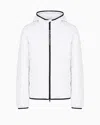 Ea7 Premium Shield Packable Hooded Down Jacket In White