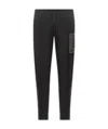 Ea7 Printed Casual Pants In Black