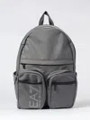 Ea7 Printed Logo Polyester Backpack In Animal Print