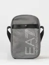 Ea7 Printed Logo Polyester Bag In Black