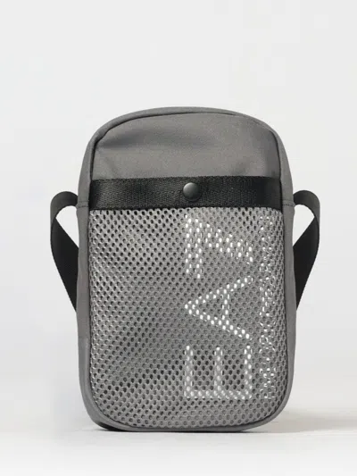 Ea7 Printed Logo Polyester Bag In Black