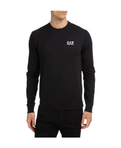 Ea7 Printed Logo Sweatshirt In Black