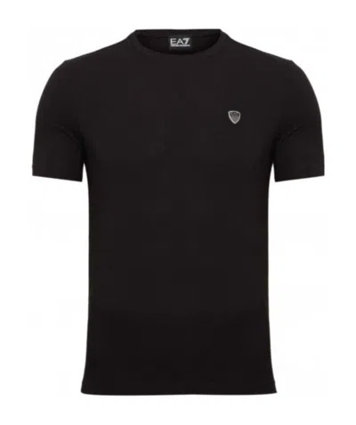 Ea7 Printed T-shirt In Black