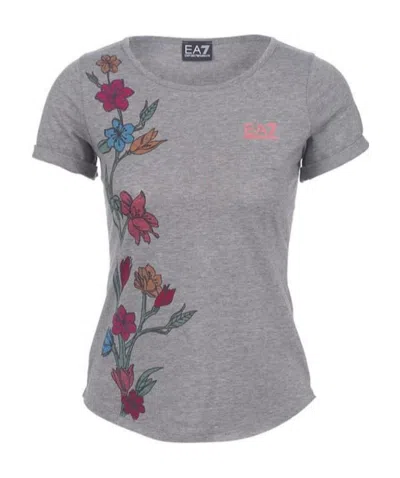 Ea7 Printed T-shirt In Gray