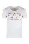 Ea7 Printed T-shirt In White
