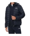 Ea7 Core Identity Packable Down Jacket With Hood In Black