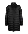 Ea7 Quilted Down Jacket In Black