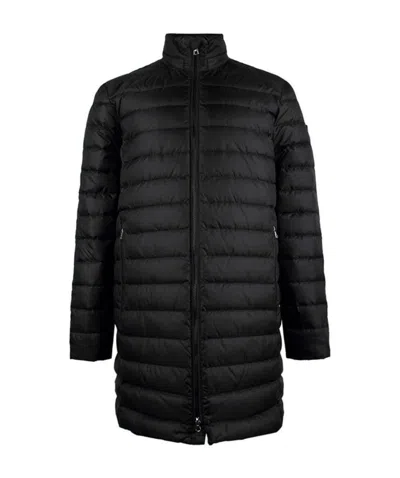 Ea7 Quilted Down Jacket In Black