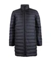 Ea7 Quilted Down Jacket In Black