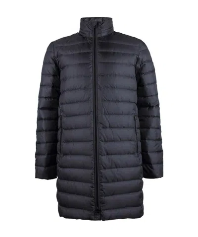 Ea7 Quilted Down Jacket In Black
