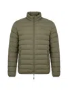 Ea7 Quilted Logo-patch Jacket In Green