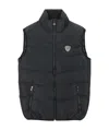 Ea7 Quilted Sleeveless Down Jacket In Black