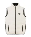 Ea7 Quilted Sleeveless Down Jacket In White