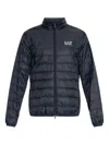 Ea7 Quilted Zip Jacket In Multi